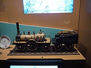 Model of Provorny Russia’s first main line passenger locomotive built by Robert Stephenson and Company for the Tsarskoye Selo Railway
