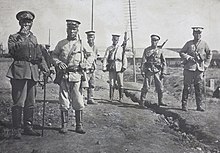 New Army soldiers in 1911. Qing New army officers and soldiers 1911.jpg