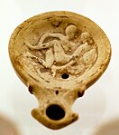 Roman oil Lamp with erotic motif 01.jpg