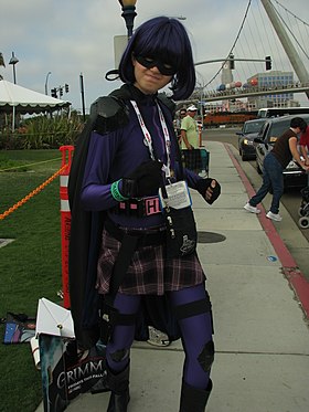 Cosplay de Hit-Girl.