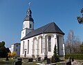 Kirche mit Ausstattung und Kirchhof mit Einfriedung sowie Kriegerdenkmal für die Gefallenen des Ersten Weltkrieges auf dem Kirchhof