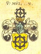 Wappen der Mülinen in Joh. Siebmachers Wappenbuch, 1605