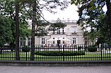 Garden view of Sobański Palace