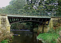 Sontley Bridge perto de Wrexham Inscrição Thos Pessoa: Inspetor do Condado; Jones Ruabon: Fundição 1843