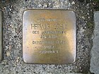 der Stolperstein für Hedwig Cohn