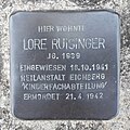 Stolperstein in S-Weilimdorf für Lore Ruisinger (20. Juli 2020)