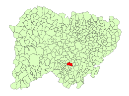 Linares de Riofrío - Localizazion