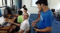 Durante taller de Wikipedia y la educación en Galápagos, 25 de abril, 2017