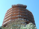 Observation tower of the Treetop Walk Saarschleife