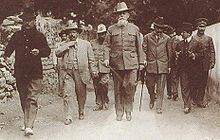 President Carranza in La Canada, Queretaro, January 22, 1916. Venustiano Carranza en La Canada, Queretaro.JPG