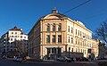 Bezirksgericht Leopoldstadt (links hinten Gemeindebau Marinelligasse 1, vorne rechts Trunnerstraße)