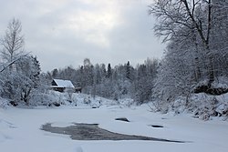 Явосьма в нижнем течении вблизи деревни Давыдовщина