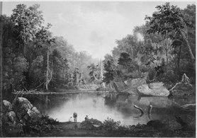 "Blue hole", Petite rivière Miami (affluent de l'Ohio), (1851)