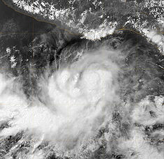Tropical Storm Barbara shortly after being named