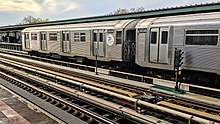 111th Street, the only station on the Jamaica Line east of Broadway Junction with three tracks 111 Street J vc.jpg