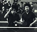 1965-7 1965年 28屆世界錦標賽 梁麗珍 右 李赫男 左