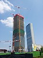 Torre Generali in aanbouw in mei 2016 naast de in 2015 afgewerkte Torre Isozaki
