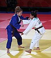 Bronzemedaillenmatch: Mikaela Rojas gegen Ana Viktorija Puljiz (links)