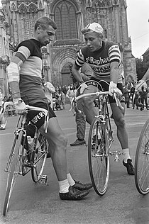 Rik Van Looy (links) won het BK twee keer (1958 en 1963).