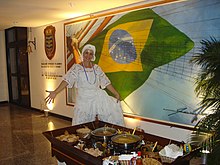 Acaraje is a traditional street food in Salvador. Acarajes.jpg