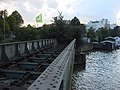 De oude spoorbrug in 2008, gesloopt in 2013