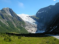 El Bøyabreen, una lengua glaciar del Jostedalsbreen.