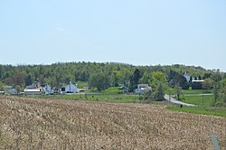 Fields and houses at Smithport