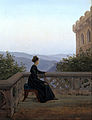 Carl Gustav Carus: - Woman on the Balcony