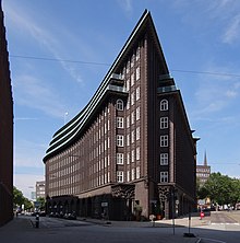 Chilehaus in Hamburg, 1923 (Fritz Hoger) Chilehaus - Hamburg.jpg