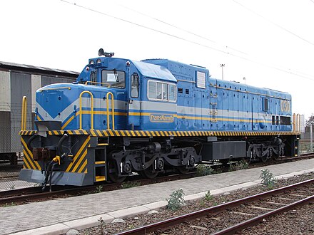 No. 33-030 in TransNamib livery and numbered 030, De Aar, Northern Cape, 9 October 2015