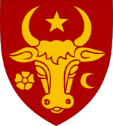 Reproduction of Moldavia coat of arms in Middle Ages