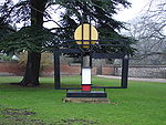 Construction (Crucifixion): Homage to Piet Mondrian, 1966, utanför Winchester Cathedral