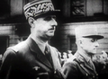 General Charles de Gaulle com boné militar (quepe)