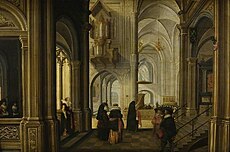 教会の内部 (1628) フィッツウィリアム美術館