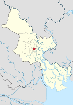 Position in Ho Chi Minh City's metropolitan area