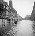 Het Bagijnhof tijdens de watersnood in 1953.