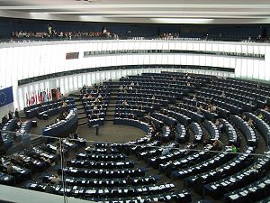 Hemicycle of the European Parliament in Strasb...