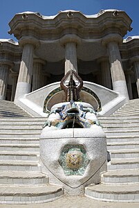 Tercera fuente de la escalinata.