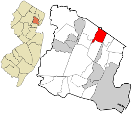 موقعیت آپر مونت‌کلیر، نیوجرسی در نقشه