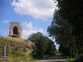 The ruins of the Chapelle St Martin in Camboulit