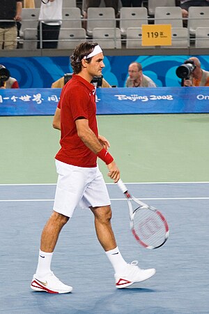 Roger Federer at the 2008 Beijing Olympics
