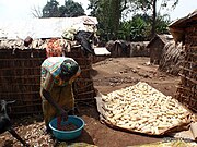 Displaced woman August 2010