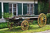 Old cart in the village
