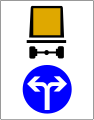 Les transports de marchandises dangereuses doivent tourner à gauche ou à droite au prochain carrefour