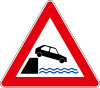 Quayside or riverbank ahead