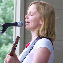 Heather Blush performing on Canada Day 2007 at Prince's Island Park in Calgary, Alberta