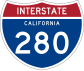 Interstate 280 marker