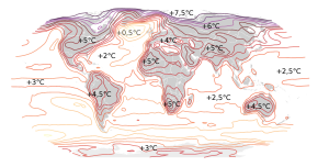 Wordmap giving global warming data like given ...