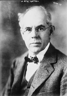 James McKeen Cattell, the first psychologist in the United States James McKeen Cattell.jpg