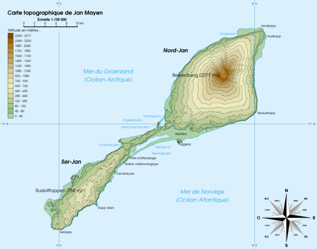 Mapa Jan Mayen